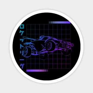 Vaporwave car Magnet